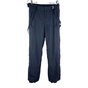 Vintage Patagonia Pants Men's 34 Black Snow Ski Suspenders Belted Full Side Zip